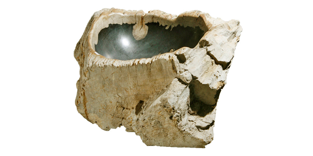 Natural Petrified Wood Sink - 20-25 Inch Bathroom Vanity - Unique Stone Basin for Rustic & Modern Home Decor - Perfect for Bathroom, Kitchen, or Outdoor Living Spaces