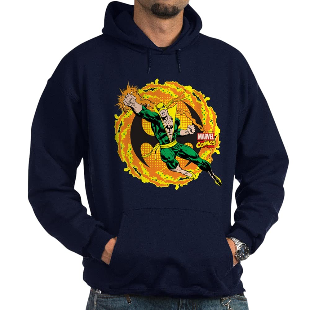 Marvel Iron Fist Action Hoodie - Dark Superhero Sweatshirt for Men & Women | Perfect for Cosplay, Comic Con & Casual Wear