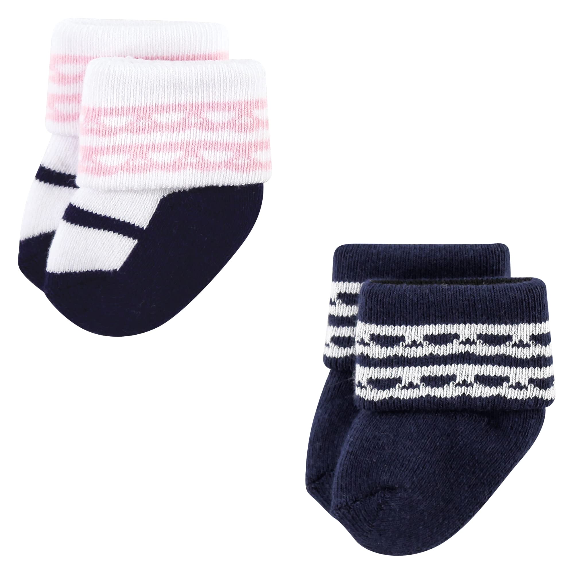 Luvable Friends Soft Terry Cloth Baby Socks for Newborns & Infants - Perfect for Nursery, Playtime & First Steps