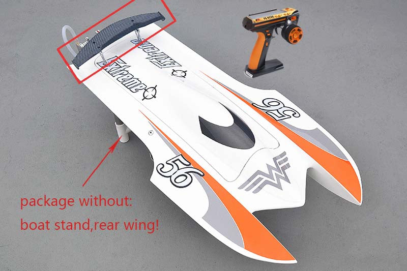 E22 Fiber Glass Electric Racing RTT RC Boat - 75km/h High Speed with Motor, Servo, ESC, Battery & Transmitter (570×275×120mm) - Perfect for Lakes, Ponds & RC Racing Competitions