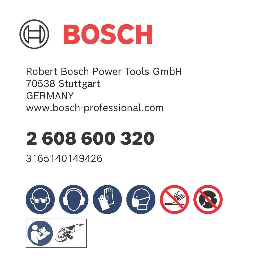 Bosch Stone Cutting Disc 115mm for Concrete & Masonry - Expert C24R Bf