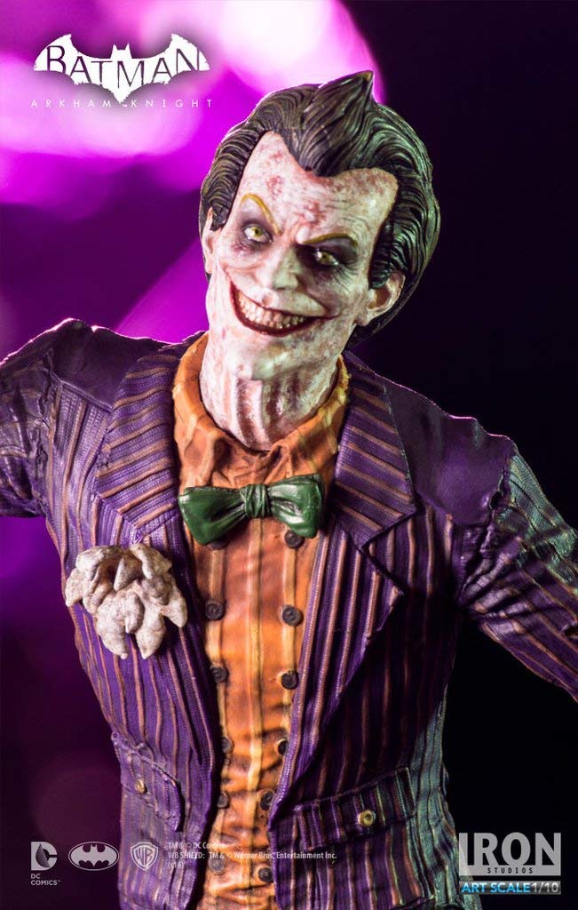 Batman: Arkham Knight The Joker 1:10 Scale Collectible Statue - Premium DC Comics Villain Figure for Display & Home Decor