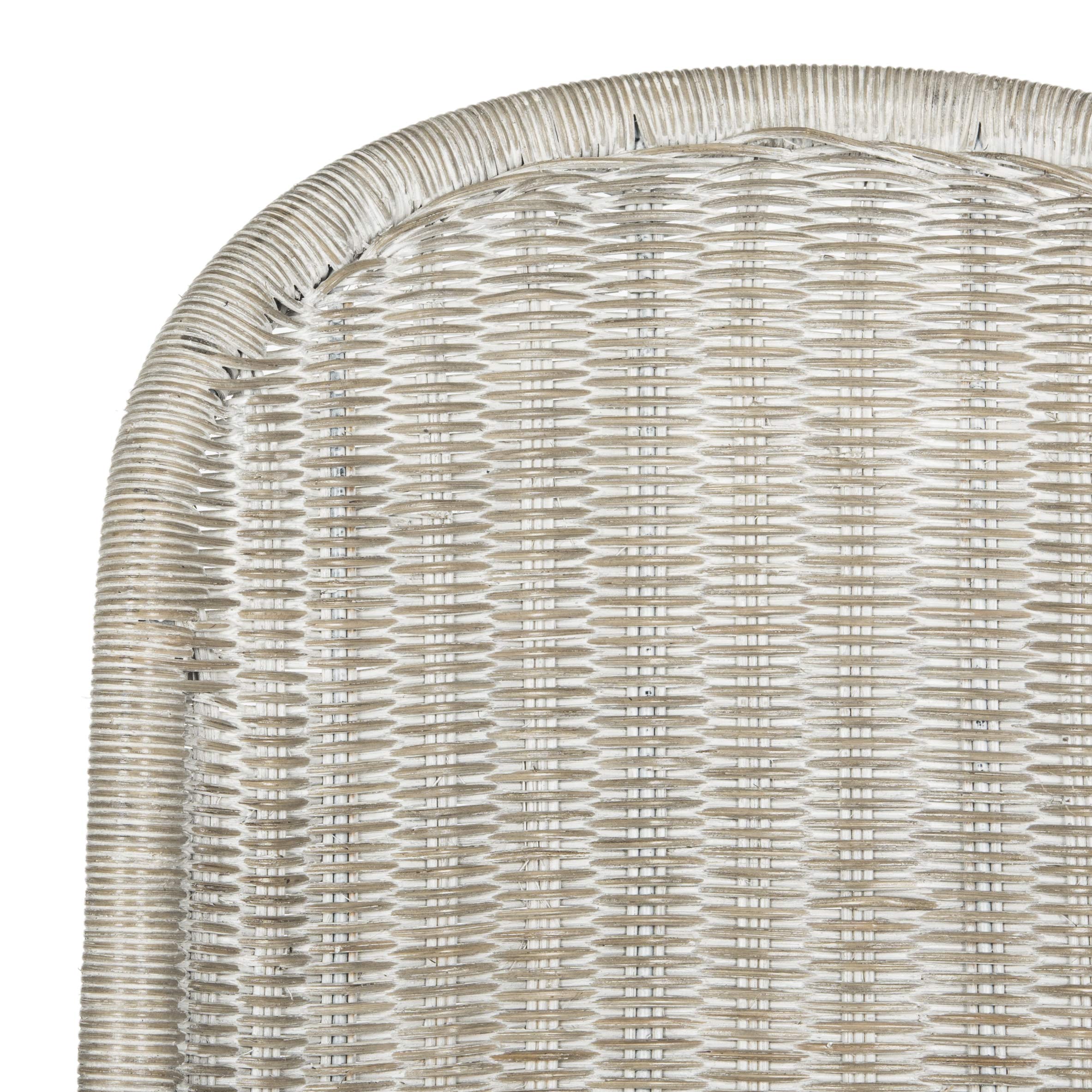 SAFAVIEH Tana Wicker Side Chair - Natural Rattan Accent Chair for Dining Room, Patio, or Bedroom - Boho Chic Home Decor with Cushion Included
