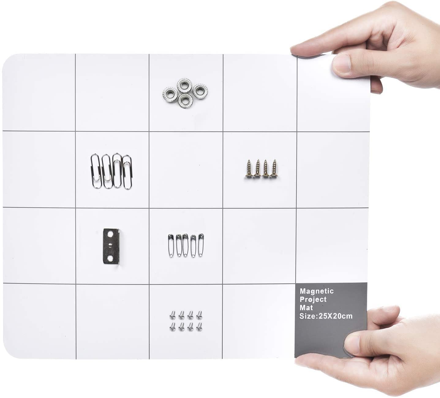 Unamela Magnetic Project Mat with Dry Erase Pen - Secure Tool Organizer for Computer, Phone & Electronics Repair | Prevent Losing Screws | Workspace Organization for DIY & Professional Technicians