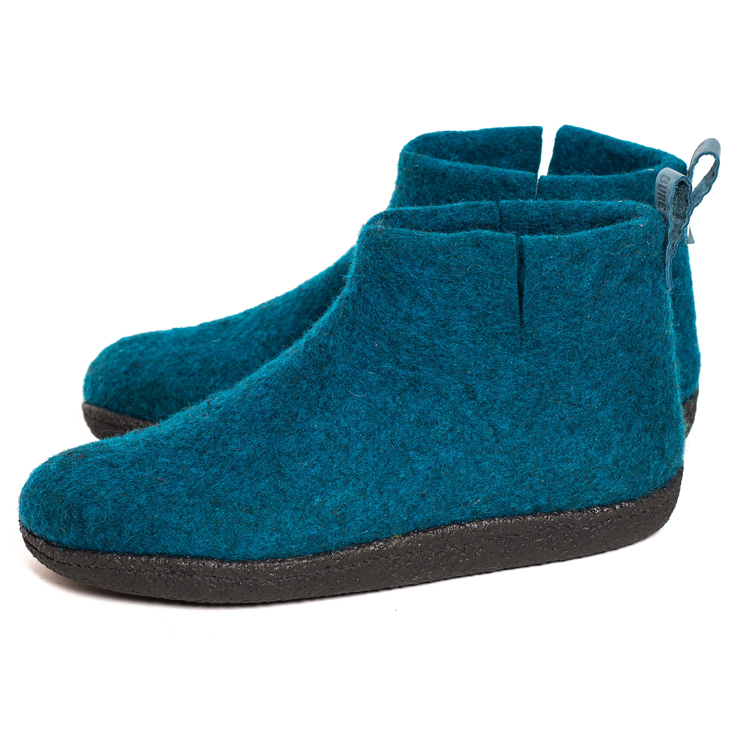 Classic Felted Wool Ankle Boots Slippers for Men - Cozy Winter Indoor/Outdoor House Shoes - Perfect Father's Day Gift for Dad