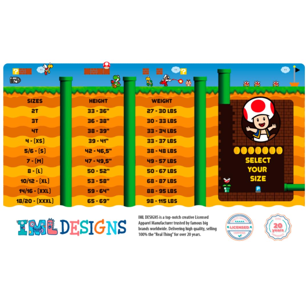 Nintendo Super Mario & Luigi Bomber Jacket - Official Licensed Video Game Cosplay Costume for Halloween, Comic Con, and Gaming Events