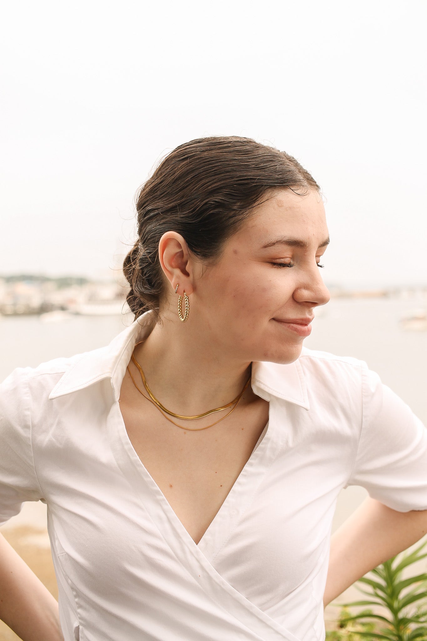 Back Bay Layered Gold Necklace for Women - Elegant Dainty Layered Chain Necklace for Everyday Wear, Date Night & Gift Giving