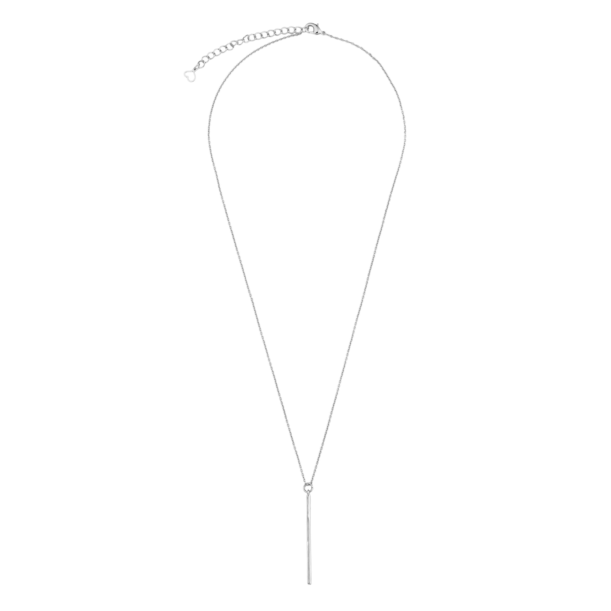 Elegant Tiny Jewel Simple Vertical Bar Necklace for Women - Minimalist Dainty Layering Chain Jewelry - Perfect for Everyday Wear, Gift Giving & Special Occasions