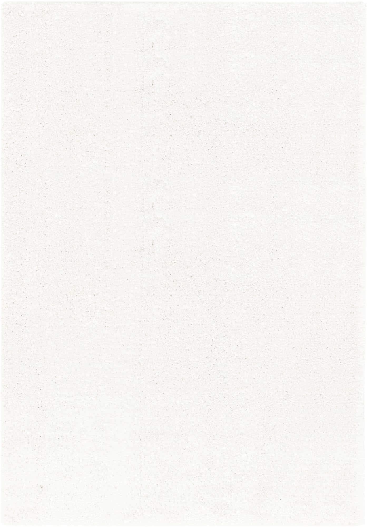 Unique Loom Solo Collection Calabasas Area Rug 10' x 14' Rectangle Snow White - Perfect for Living Room, Bedroom & Home Decor