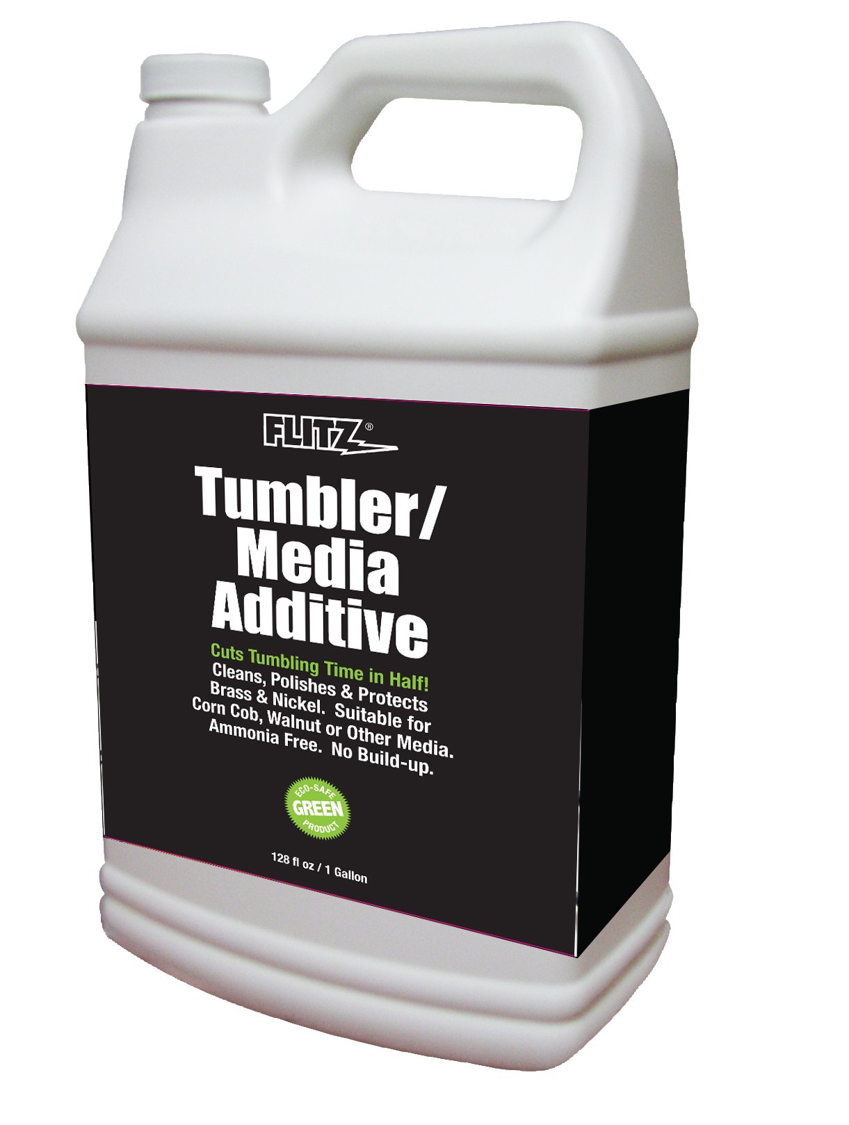 Flitz TA 04810 Tumbler Media Additive - 1 Gallon Refill Bottle for Metal Polishing & Cleaning | Perfect for Jewelry, Coins & Automotive Parts Restoration