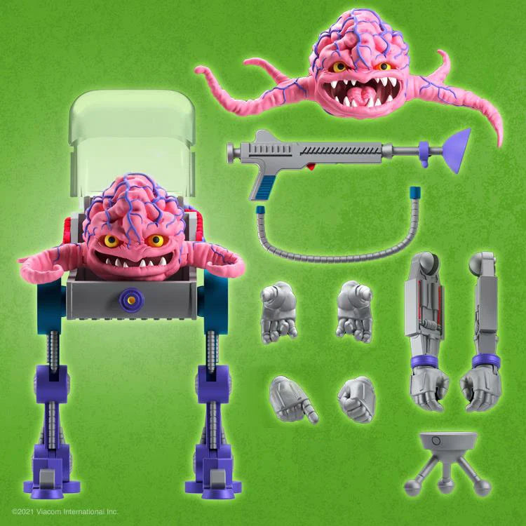Teenage Mutant Ninja Turtles ULTIMATES! Krang Action Figure - Collectible TMNT Villain Toy for Kids & Adults - Perfect for Display, Play & Nostalgic Gift Giving