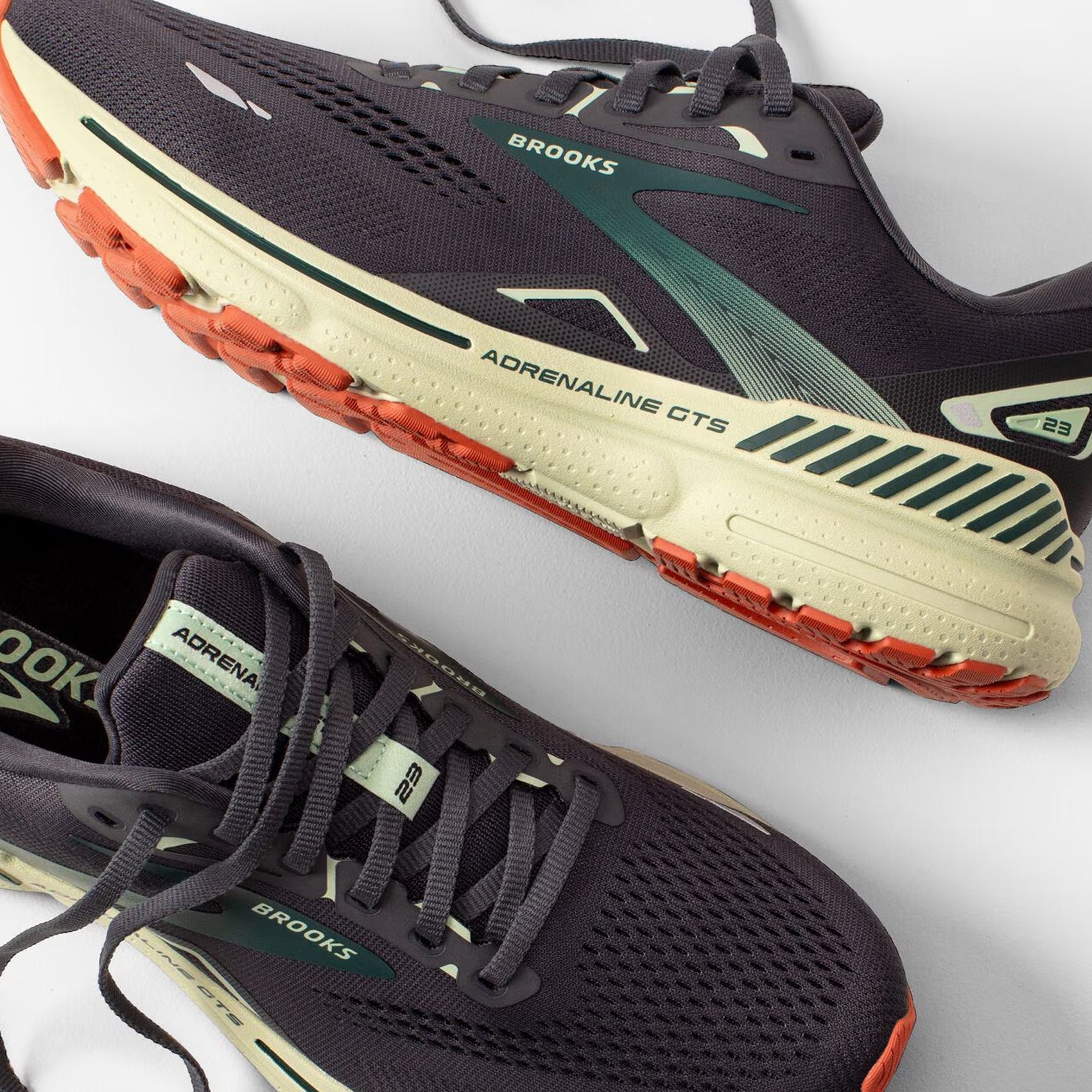 Brooks Adrenaline GTS 23 Running Shoes for Men - Supportive & Cushioned Stability Sneakers - Perfect for Road Running, Jogging, and Daily Workouts
