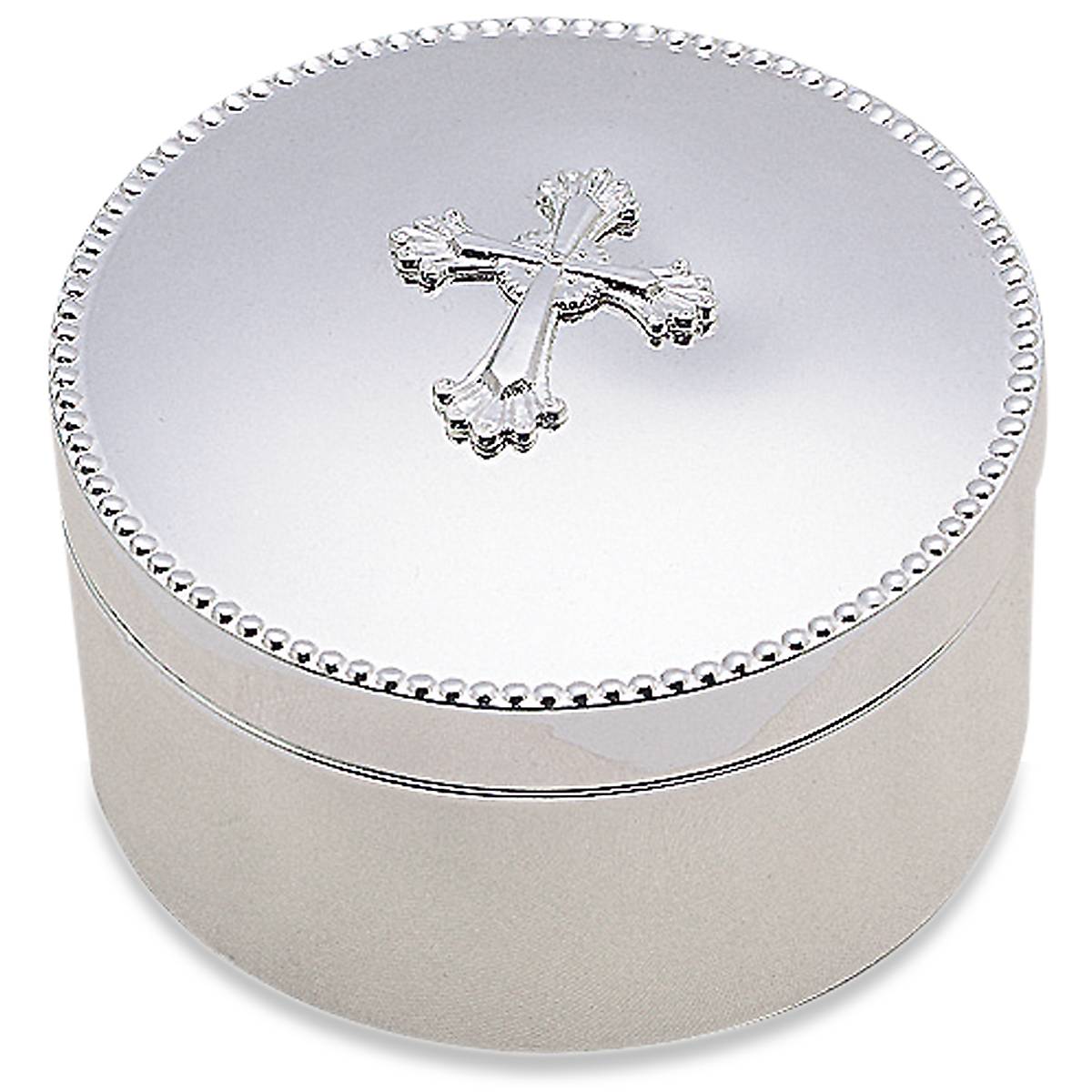 Elegant Abbey Cross Silverplate Keepsake Box - Perfect for Jewelry Storage, Wedding Gifts & Home Decor