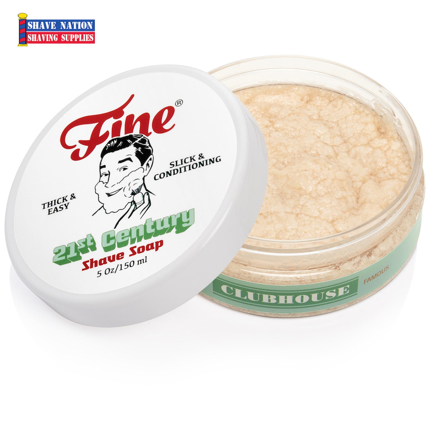 Premium Shaving Soap for Men - Classic Barbershop Formula with Natural Ingredients - Perfect for Wet Shaving, Grooming & Beard Care - Ideal Gift for Father's Day & Birthdays