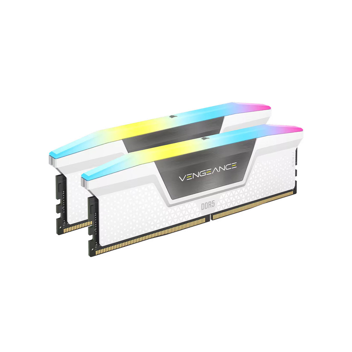 Corsair Vengeance RGB 32GB (2x16GB) DDR5 6000MHz CL40 Desktop Memory - White - High Performance Gaming PC RAM for Streaming, Content Creation & Workstations
