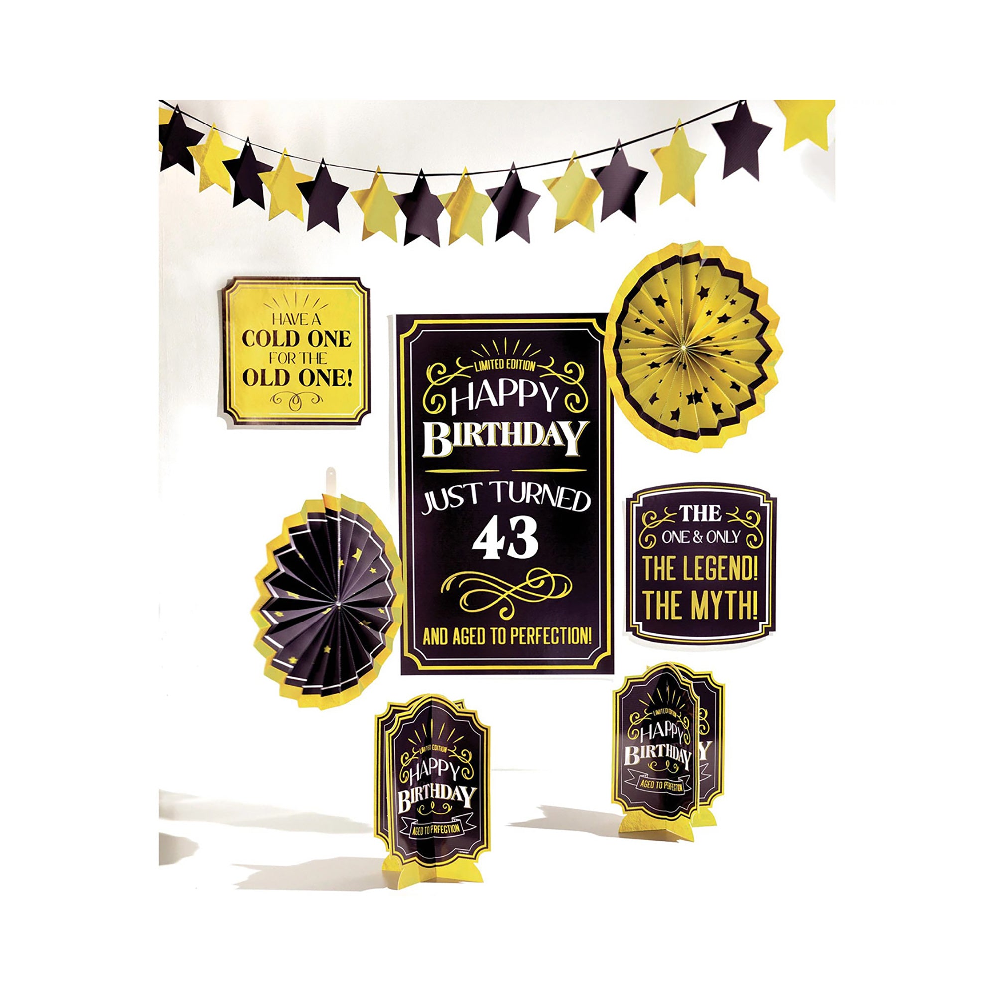 Better with Age Birthday Room Decoration Kit - 1 Count | Age-Themed Party Supplies for Milestone Birthdays & Anniversary Celebrations