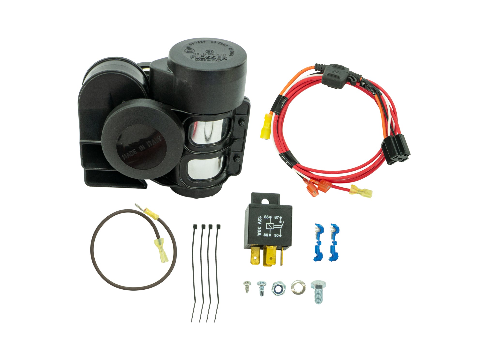 Loud Air Horn Kit for Trucks, Boats & Emergency - Heavy Duty 12V Compressor with Trumpet Horn - Perfect for Safety Alerts & Sporting Events