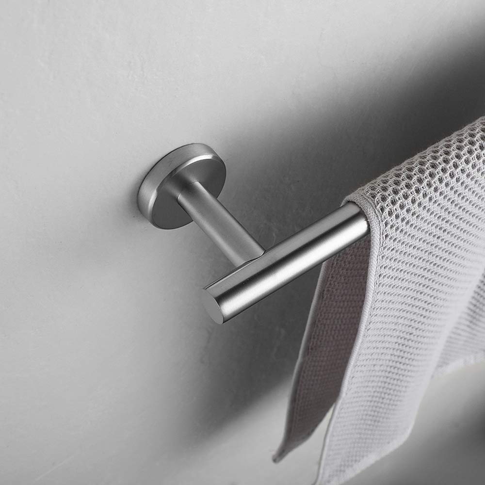 Stainless Steel Towel Ring Holder - 7 Inch Brushed Nickel Wall Mounted Bathroom Accessory (TR160-BN) - Perfect for Bathrooms, Kitchens, and Powder Rooms