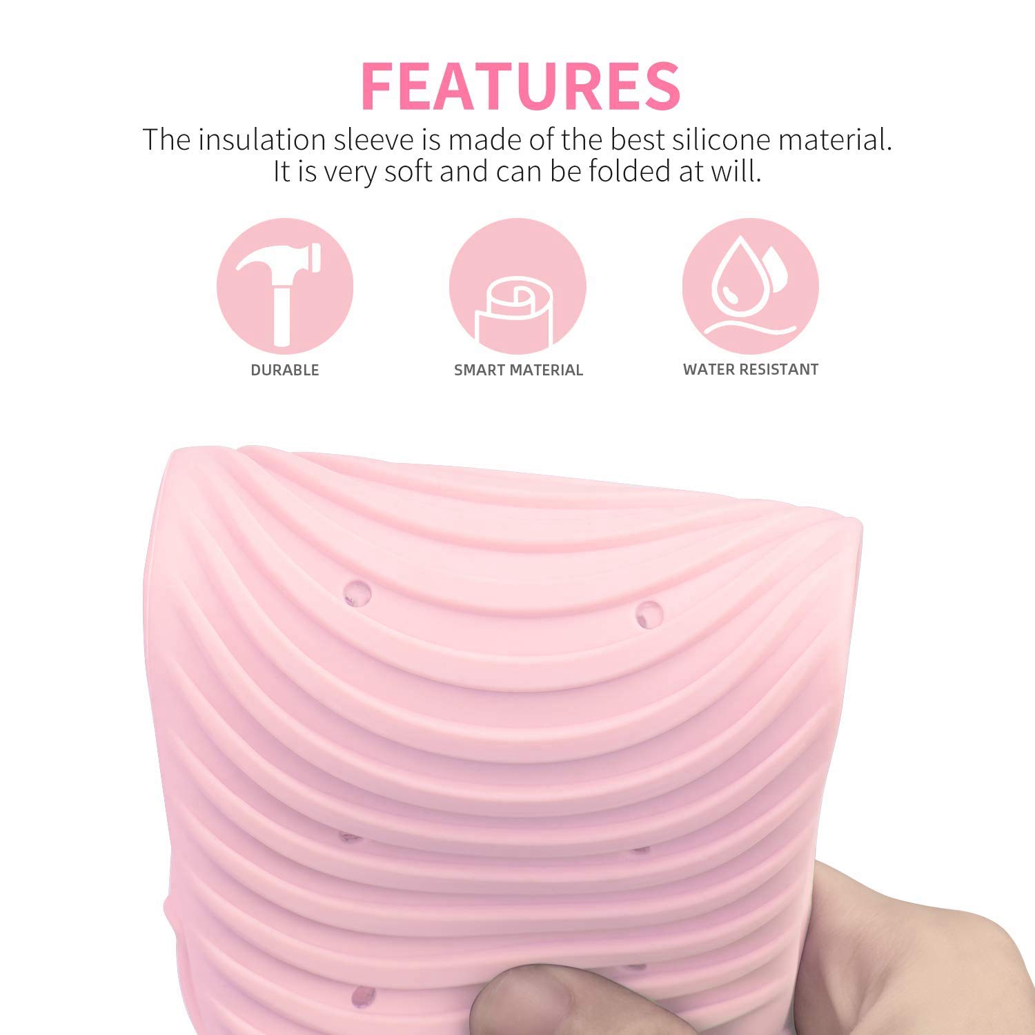 Pink Heat-Resistant Hair Straightener Pouch - Protective Mat Holder for Flat Irons & Curling Wands | Perfect for Travel, Salon & Home Styling