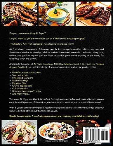 Air Fryer Cookbook 2025: 1000 Easy & Delicious Recipes with Pictures - Quick Meals for Beginners, Family Dinners & Healthy Cooking