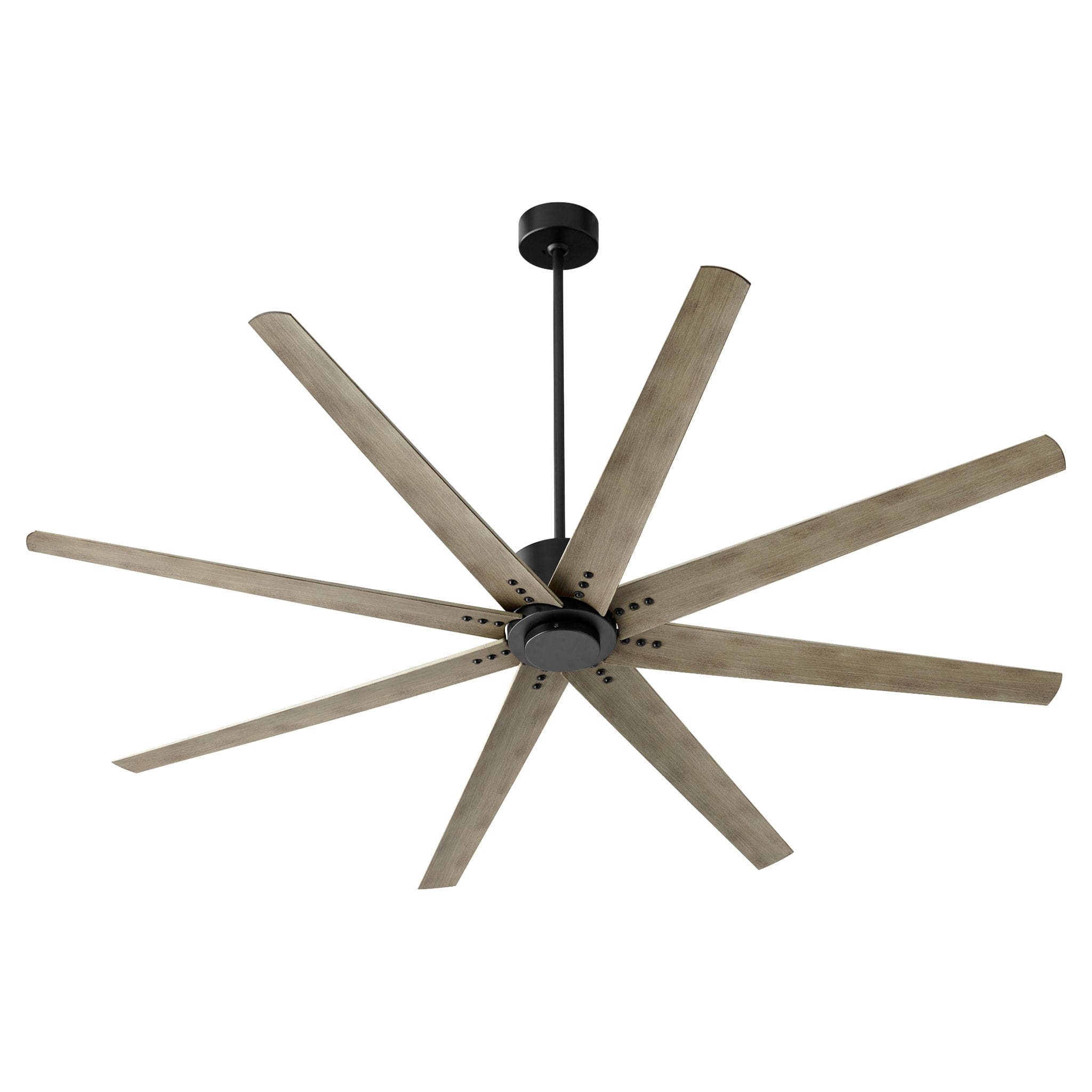 72 Inch Oxygen FLEET Ceiling Fan with Remote Control - 8 Blade, 6 Speed Reversible, Damp Rated, Optional LED Light Kit - Perfect for Living Room, Bedroom, and Outdoor Covered Patios