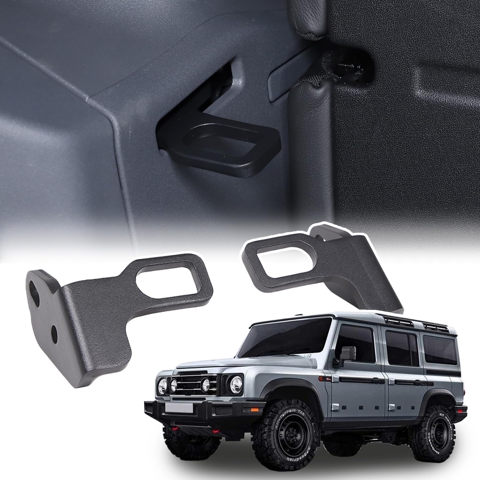 Ineos Grenadier 2020-2024 Car Seat Backrest Adjustment Bracket - Heavy Duty Carbon Steel Rear Seat Angle Modifier | Perfect for Off-Road Comfort & Custom Car Modifications