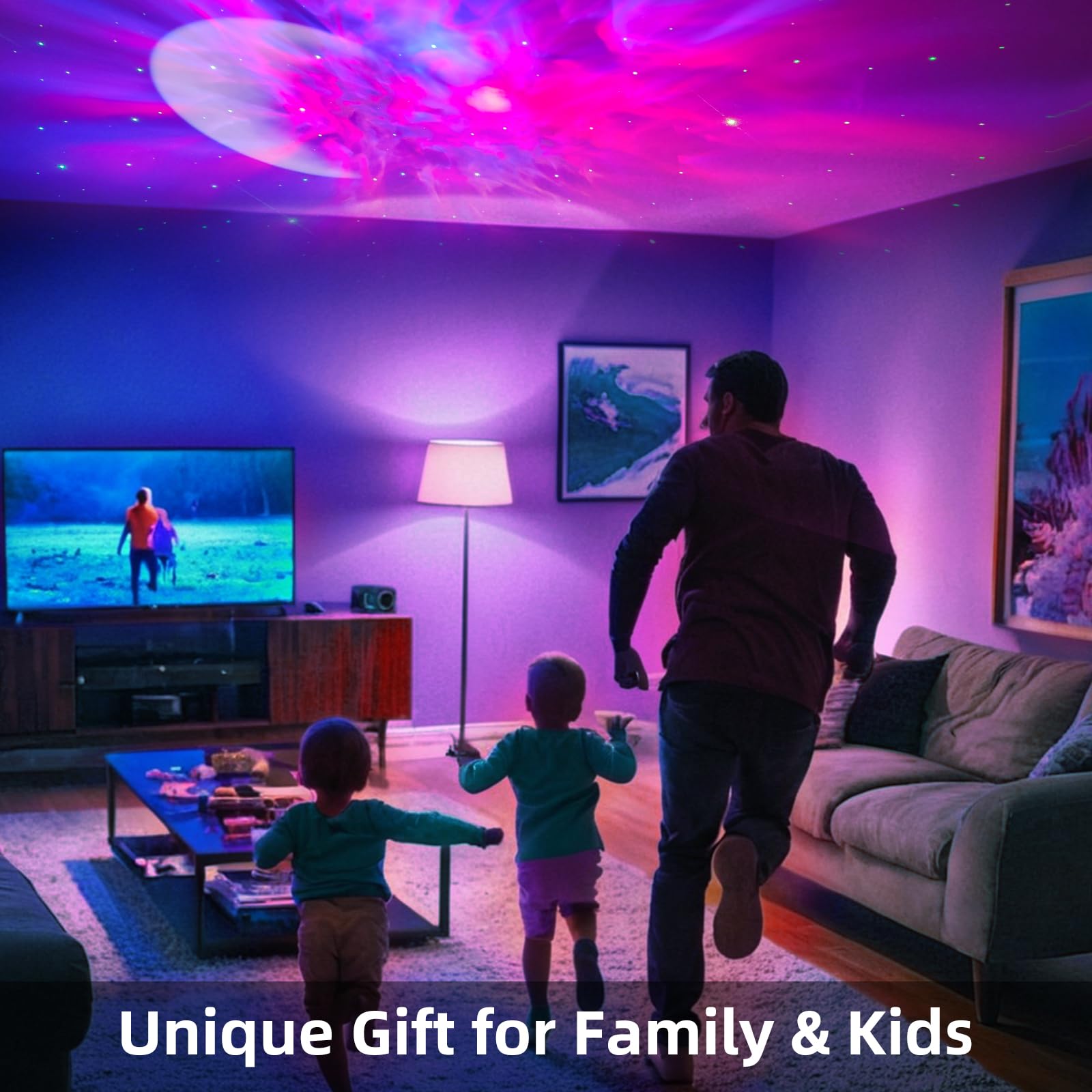 Astronaut Galaxy Projector - Bluetooth Star Night Light with White Noise & Timer, 360° Adjustable Nebula Projector for Bedroom, Kids Room & Meditation | Remote Control & Night Sky Effects for Relaxation & Sleep Aid