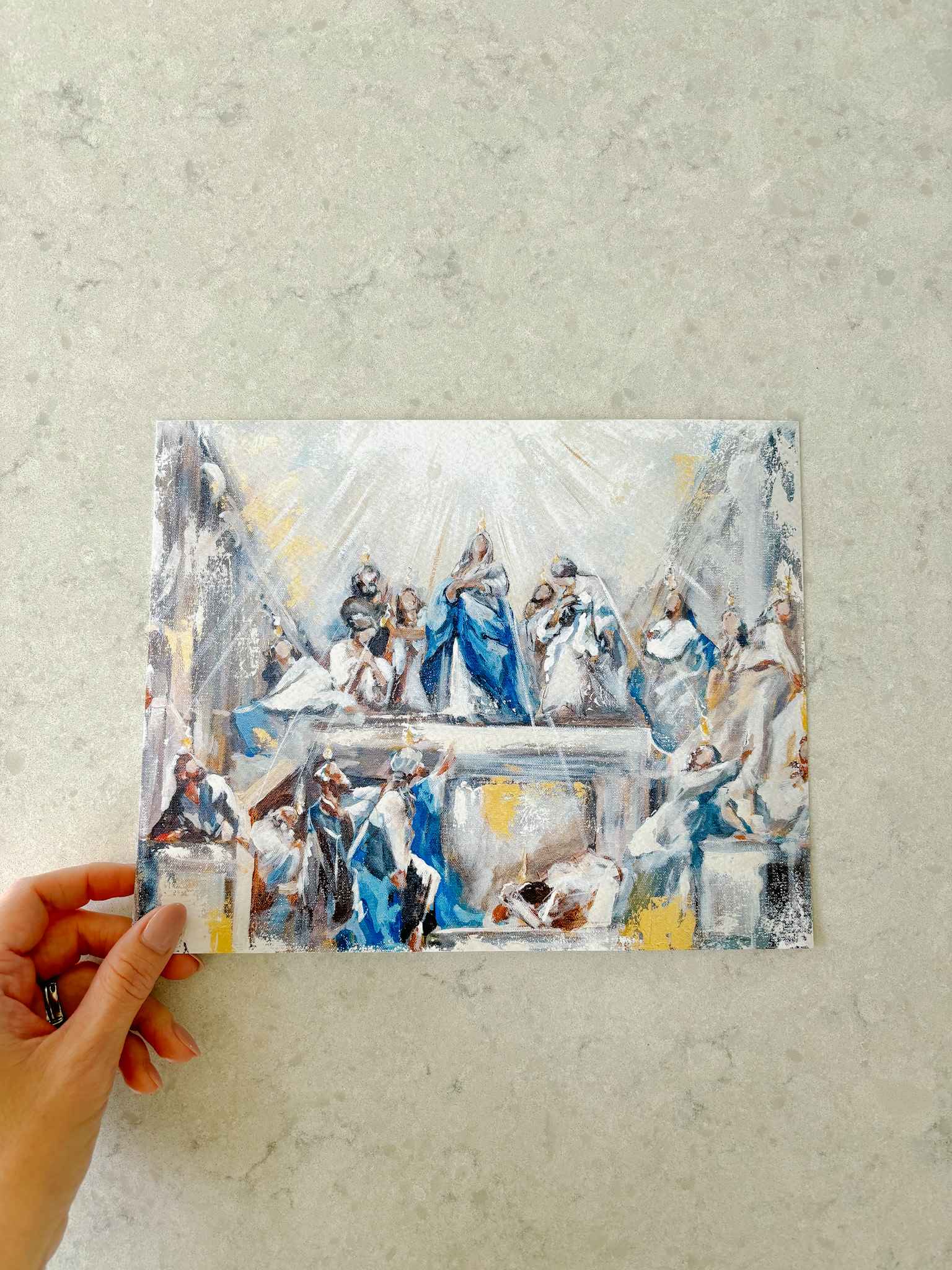 Pentecost Print - Religious Wall Art Decor for Home, Church & Office - Inspirational Christian Gifts & Faith-Based Decorations