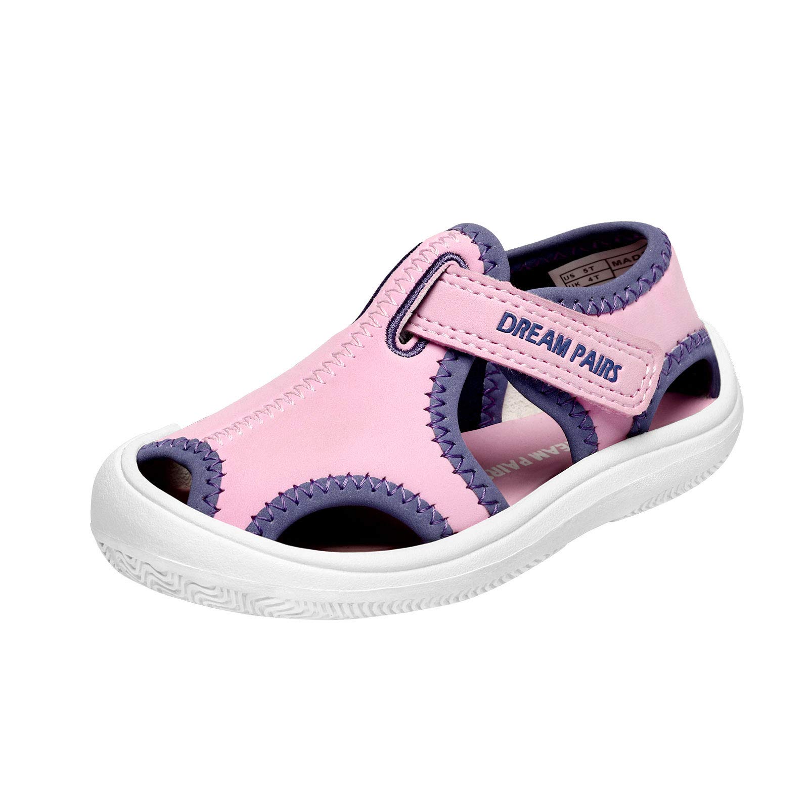 **DREAM PAIRS Boys Girls Water Shoes for Toddlers & Kids - Breathable Closed Toe Summer Sandals for Beach, Pool & Outdoor Play**
