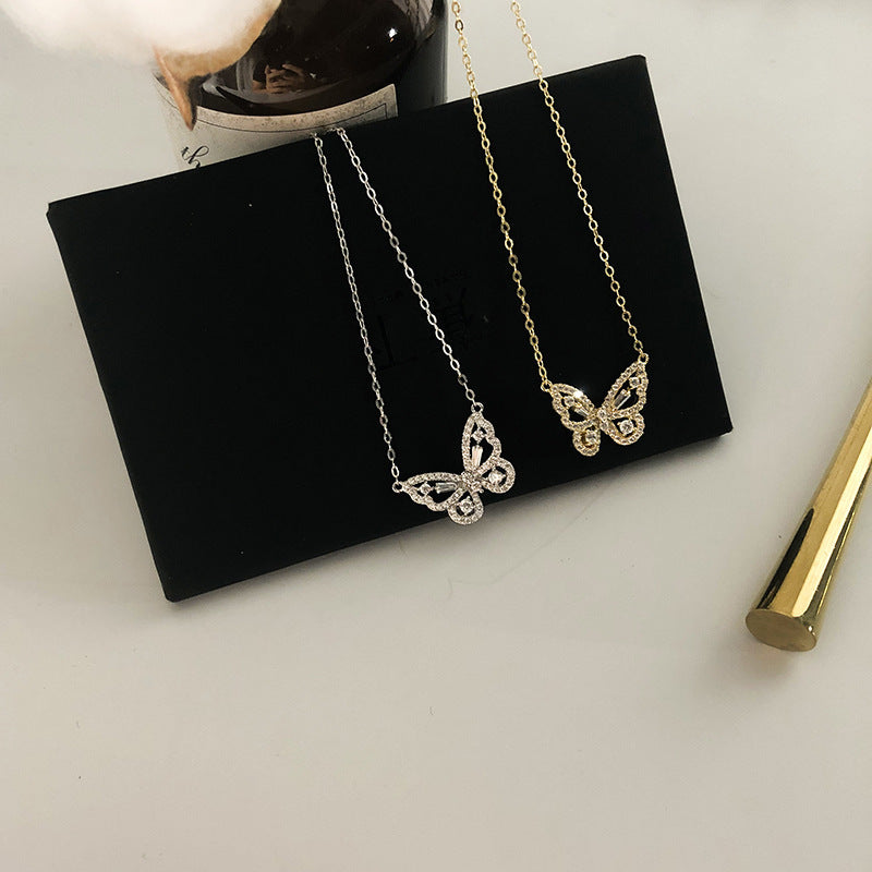Elegant Butterfly Jewelry Pendant Necklace for Women - Sterling Silver Butterfly Charm Necklace - Perfect for Gifts, Parties & Everyday Wear