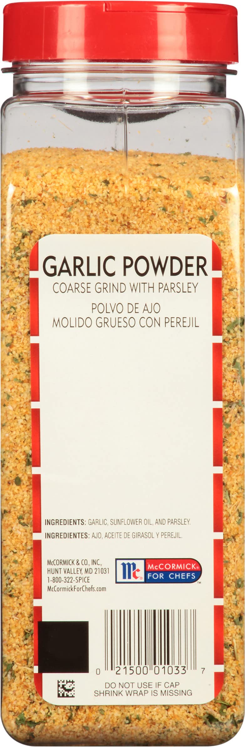Lawry's Coarse Grind Garlic Powder with Parsley - 24 oz Bulk Size (6 Pack) | All-Purpose Seasoning for Cooking, Grilling & Baking | Perfect for Steaks, Roasts, Soups & Homemade Spice Blends