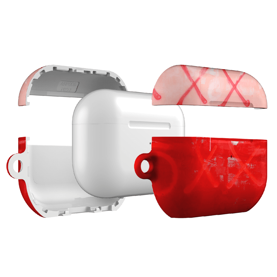 Premium XOXO AirPods Pro Case - Shockproof Protective Cover with Keychain for Apple AirPods Pro 2/1 - Perfect for Travel, Workout & Daily Use