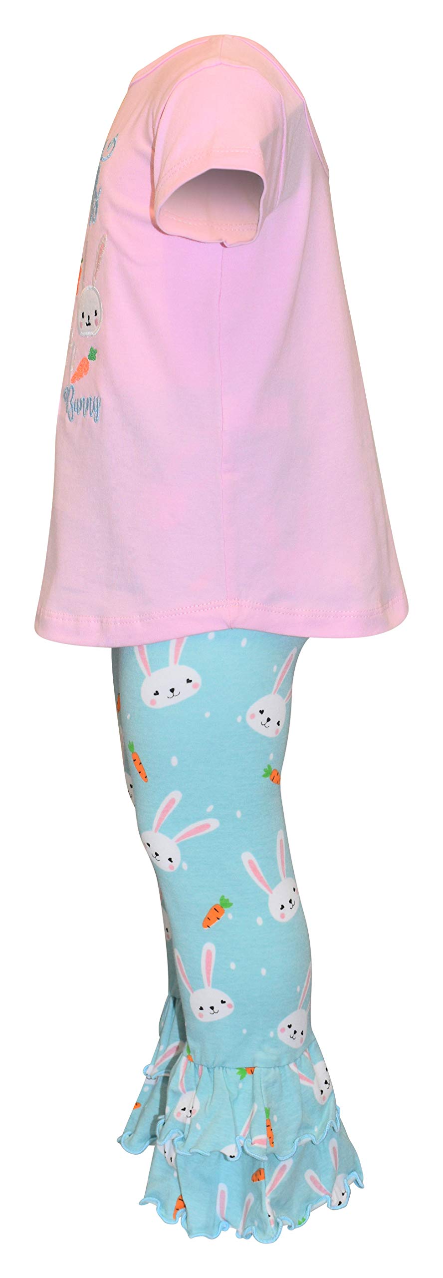 Girls 2-Piece Ruffle Leggings & Shirt Set - Toddler Outfit for Playtime