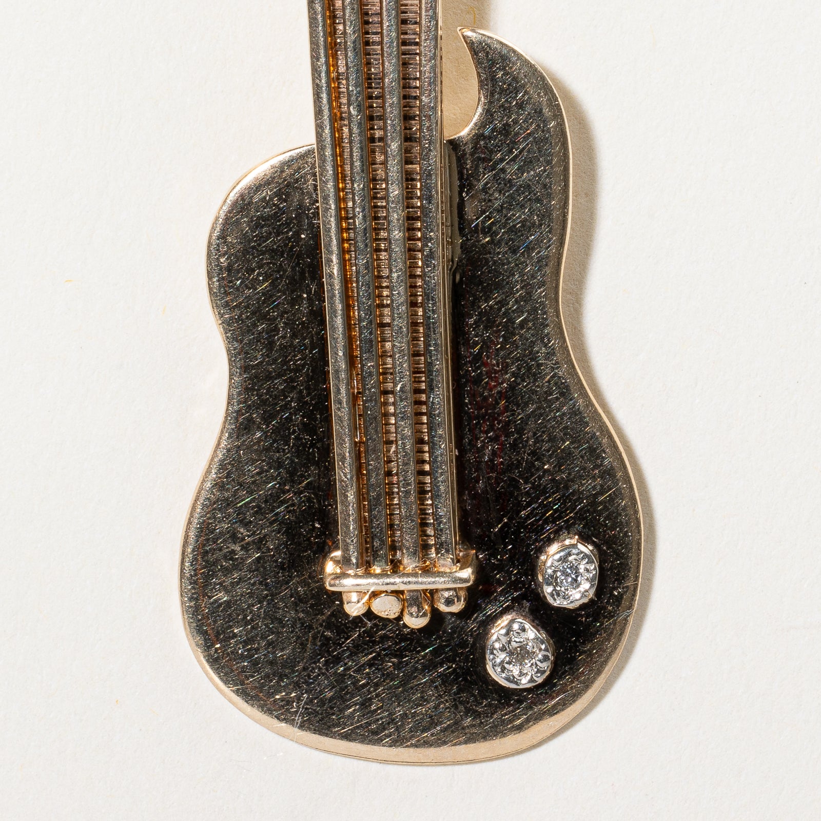 0.01ctw Diamond Guitar Pendant Necklace - Elegant Musical Jewelry Gift for Musicians & Music Lovers - Perfect for Concerts, Birthdays & Special Occasions