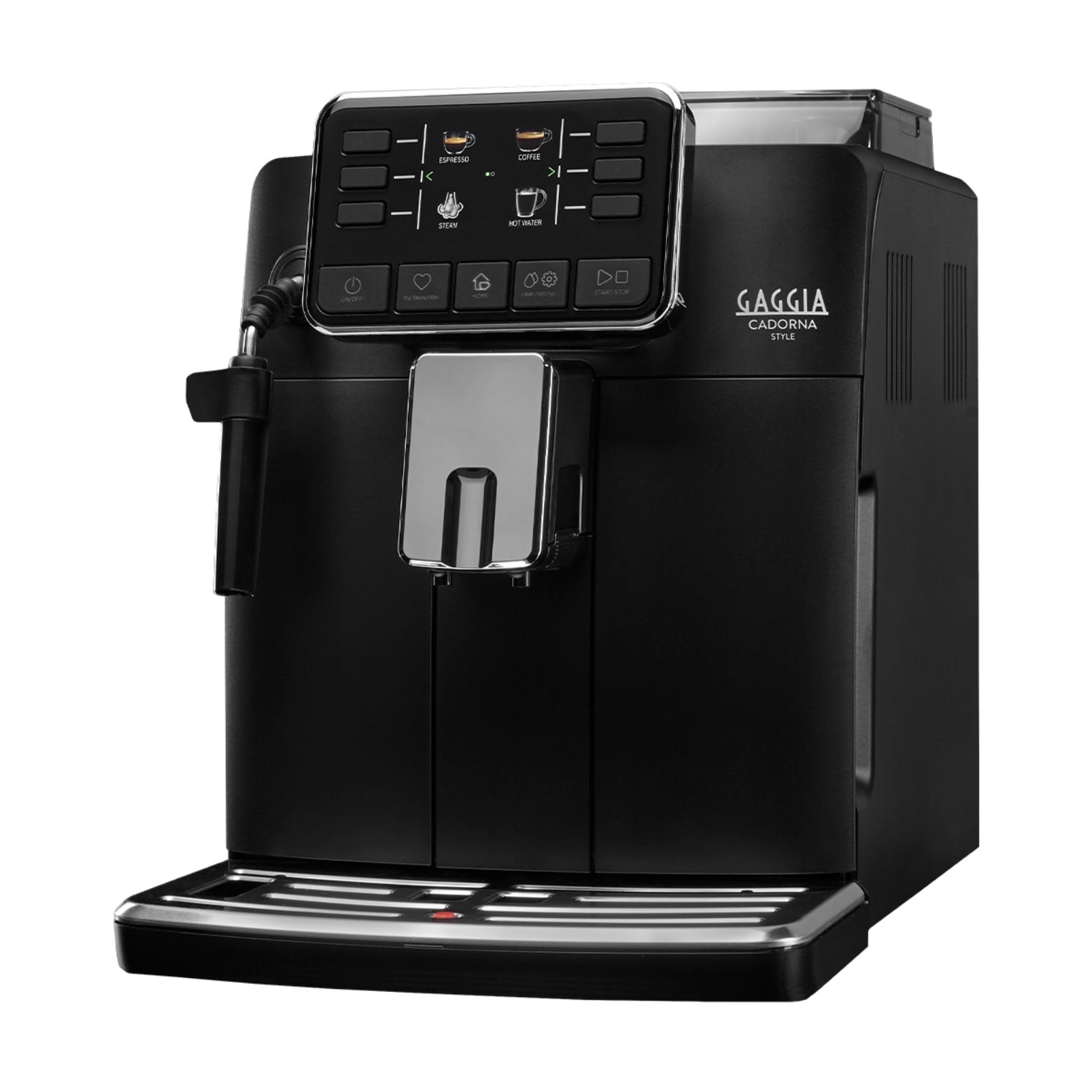 Gaggia Cadorna Style RI9600/01 Automatic Espresso & Cappuccino Machine - 1900W Coffee Maker for Whole Bean or Ground Coffee, 2-Cup Capacity, Black, Made in Italy - Perfect for Home Baristas & Coffee Lovers