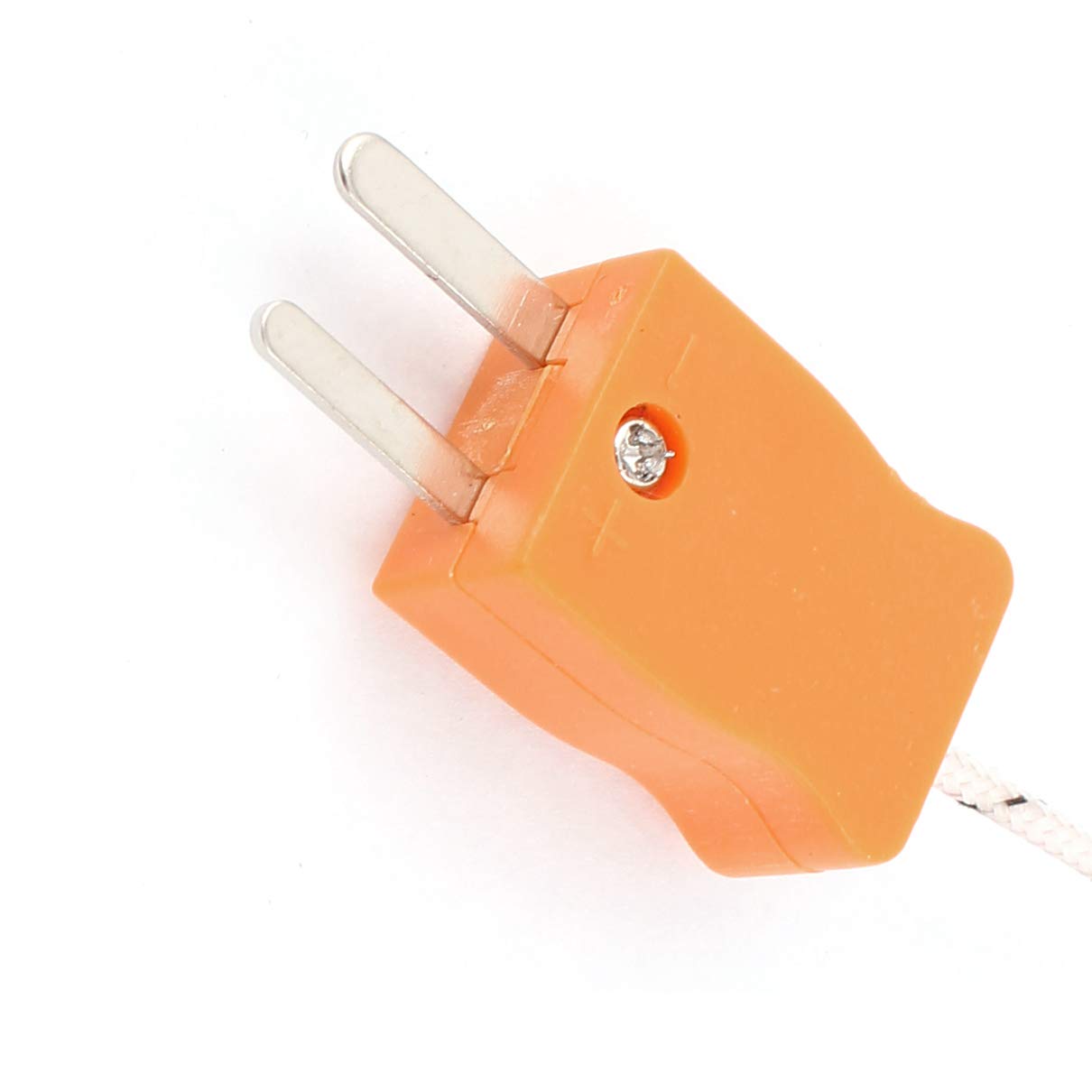 1M K-Type Thermocouple Temperature Sensor Probe with 2-Wire Batteries & Chargers (2-Pack) - Ideal for Industrial, HVAC, and Scientific Temperature Measurement