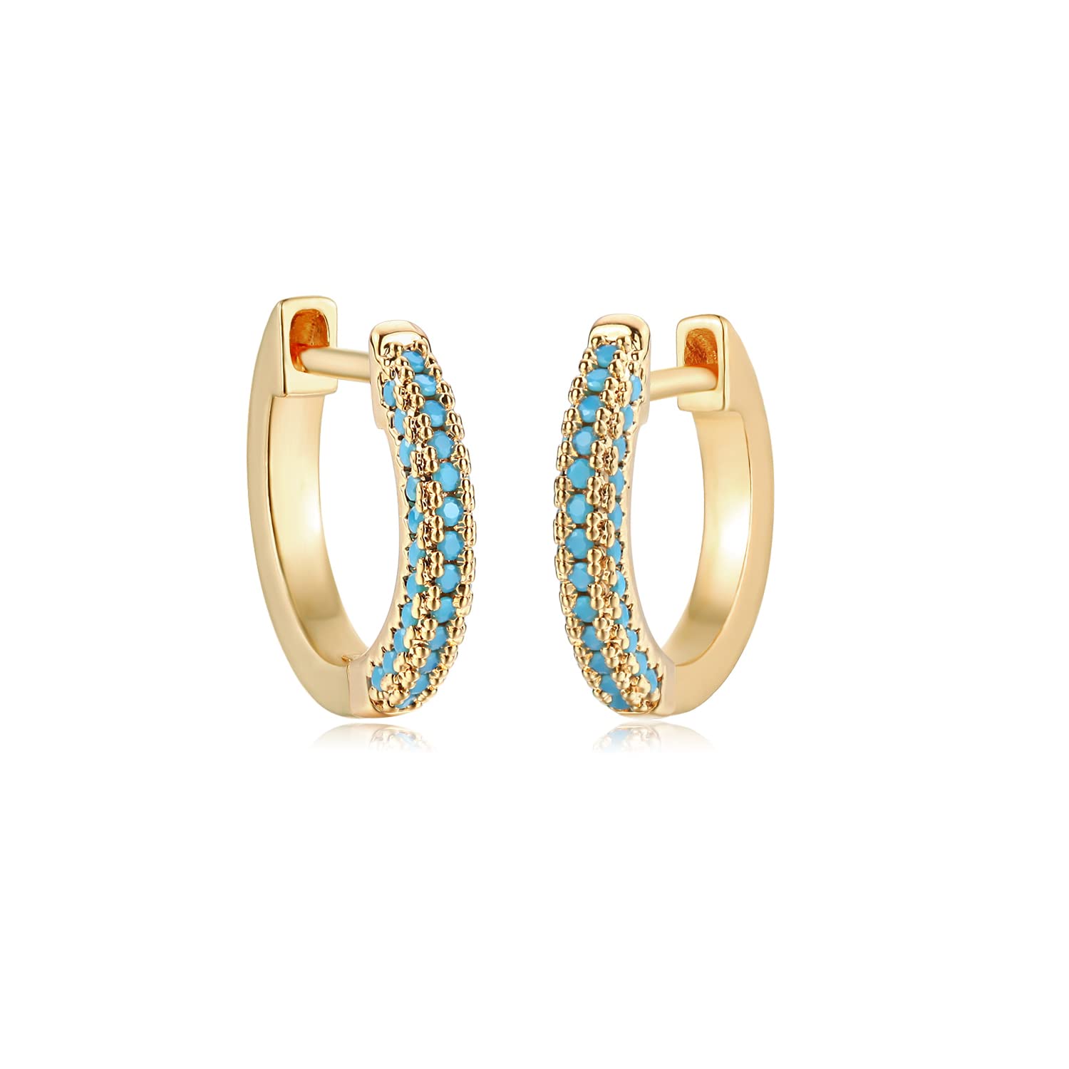 MYEARS 14K Gold Filled Huggie Hoop Earrings for Women - Small Simple Hypoallergenic Everyday Jewelry - Perfect for Work, Date Night & Casual Wear
