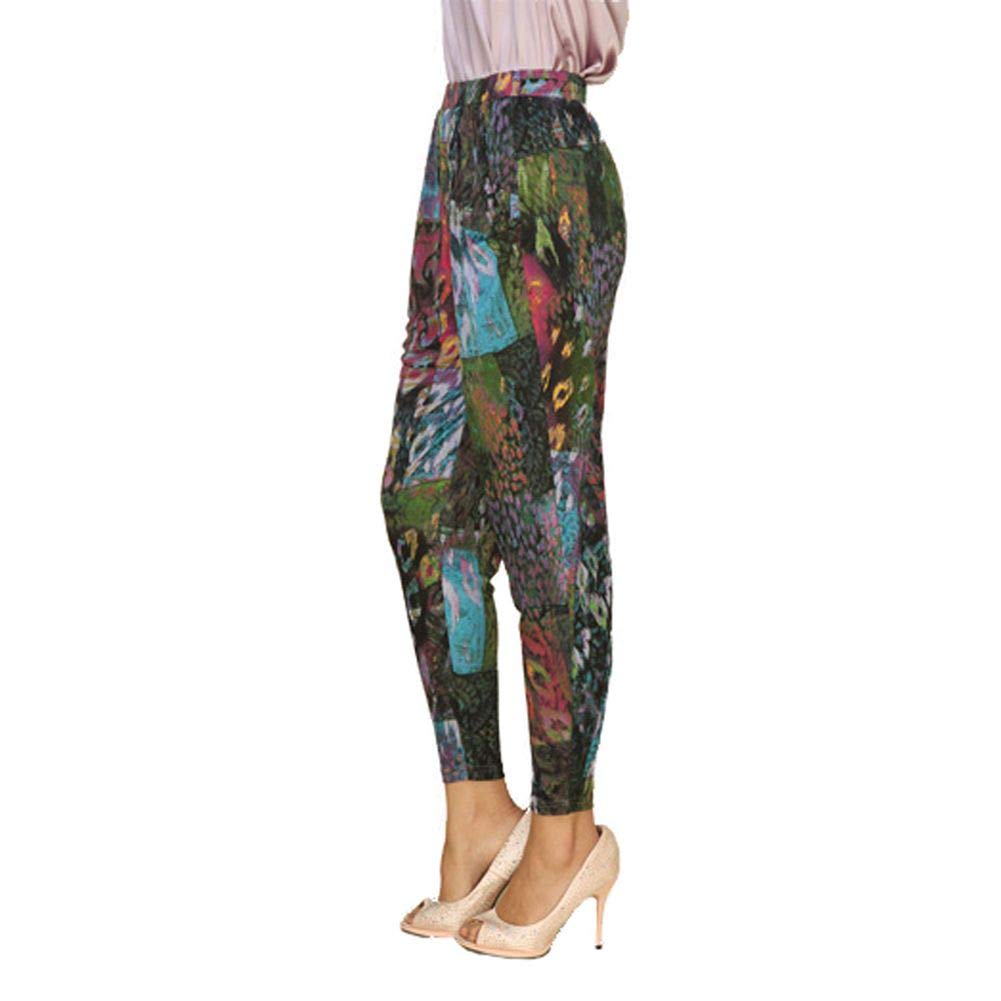 Forever Angel Women's 100% Pure Silk Stretch Harem Pants - Loose Fit Casual Lounge Pants with Pockets for Yoga, Travel & Home Comfort