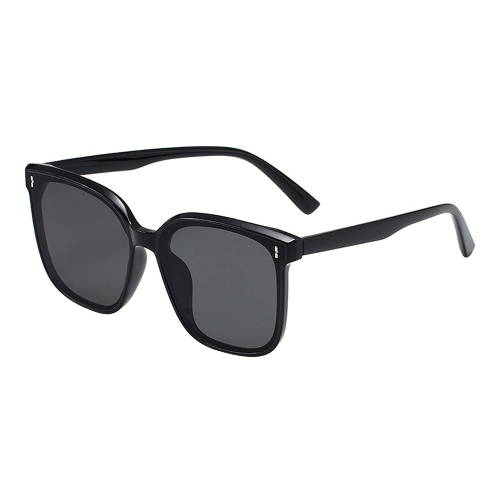 Classic Vintage Square Frame Sunglasses - Polarized Unisex Retro Shades for Men & Women | UV Protection, Fashionable & Durable for Outdoor, Driving & Beach
