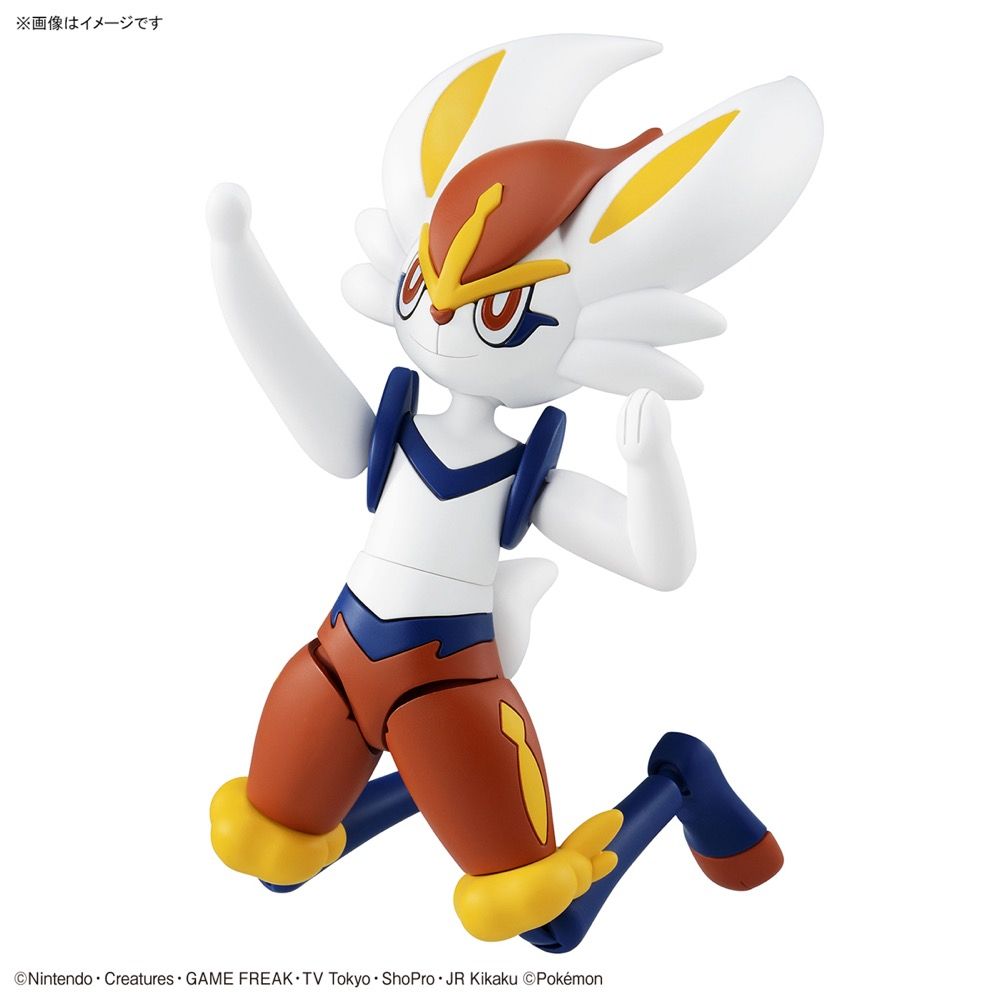 Bandai Pokemon Cinderace (Aceburn) Model Kit - Buildable Action Figure for Collectors & Fans - Perfect for Display, Gifts & Anime Battles