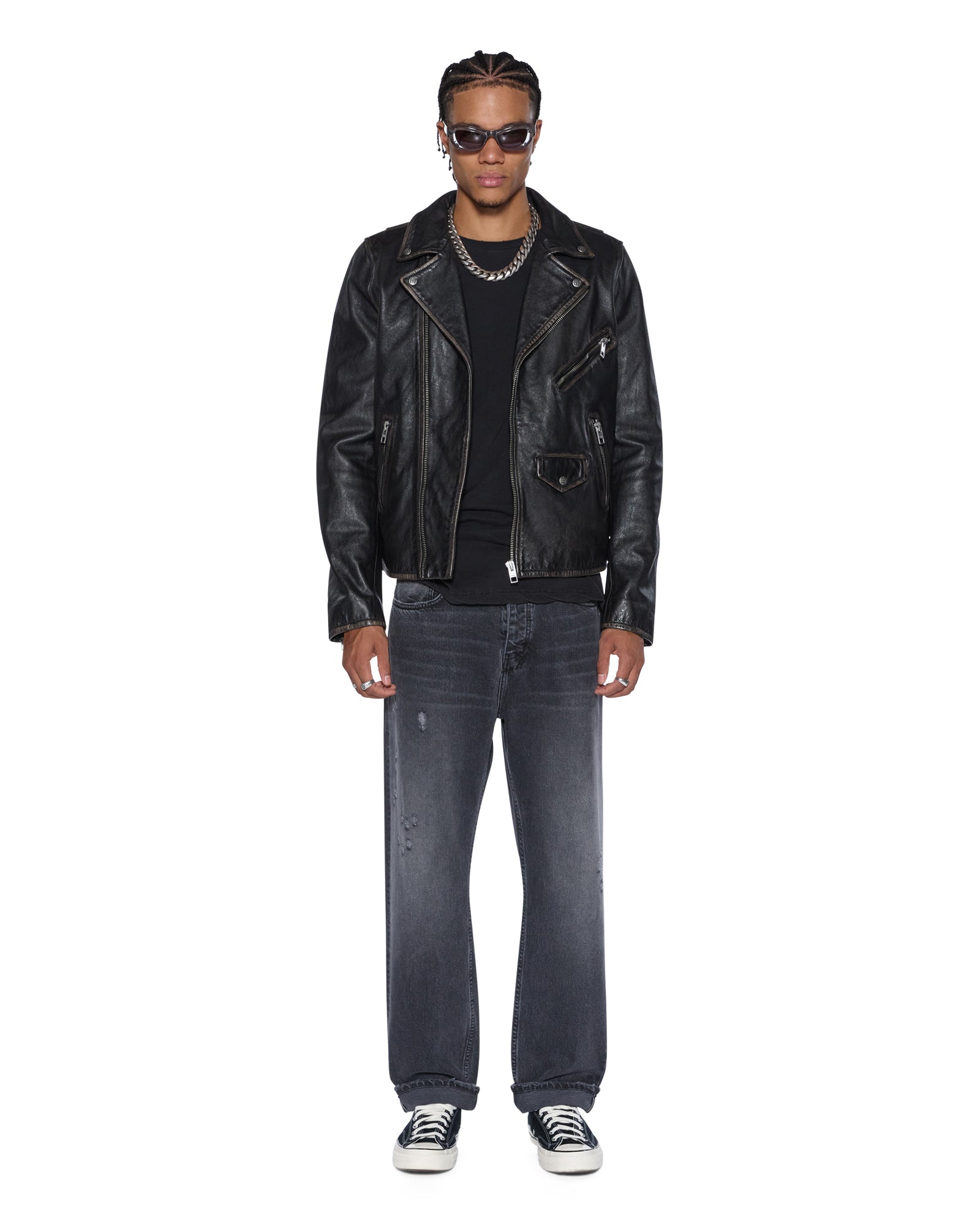 Premium ANTI K SELVEDGE CHICAGO BLACK Jeans - High-Quality Denim Pants for Men | Perfect for Casual Wear, Street Style & Everyday Outfits