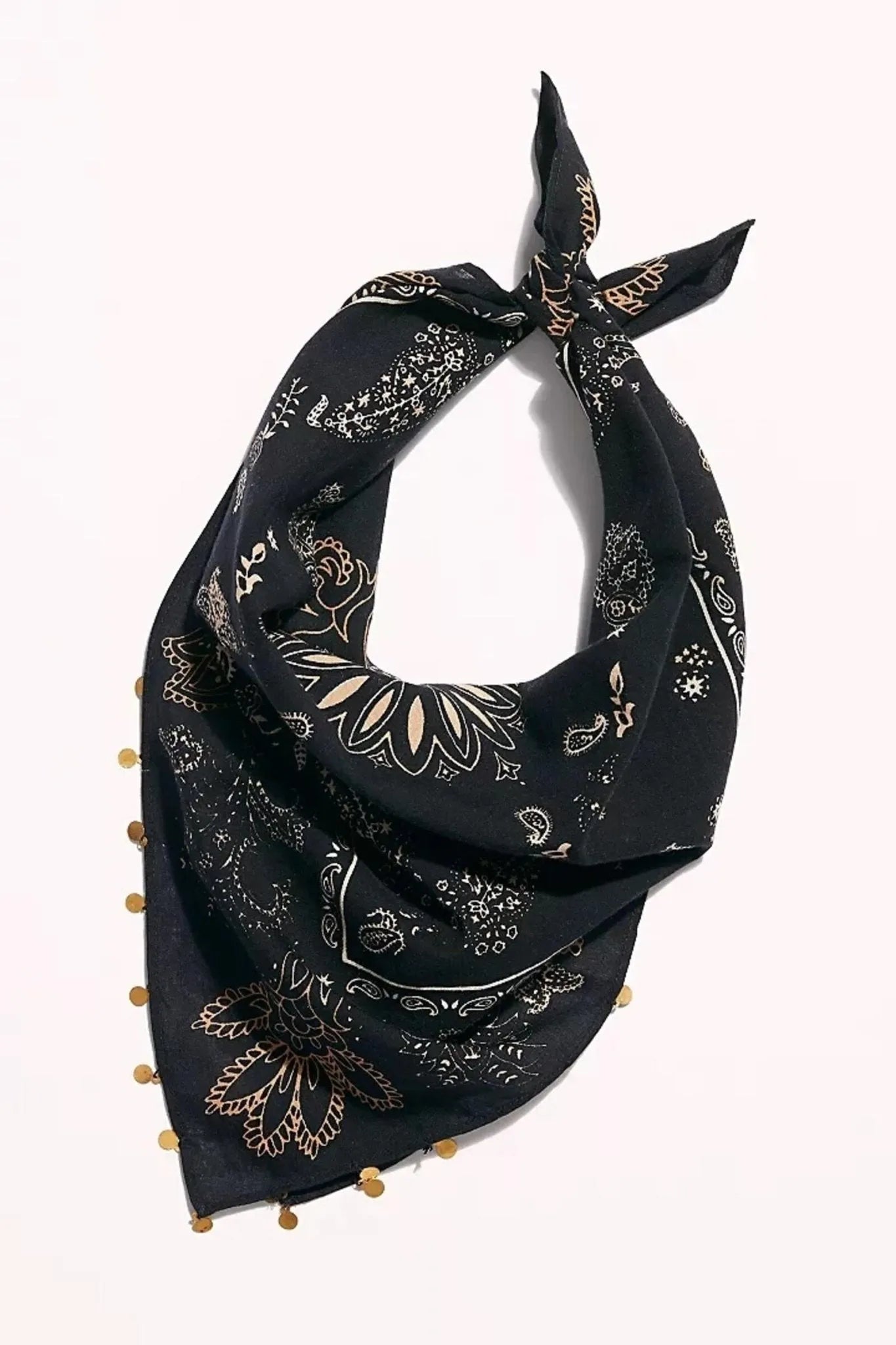 Stylish Paisley Print Bandana for Women & Men - Fashionable Cotton Scarf for Outdoor, Music Festivals & Everyday Use