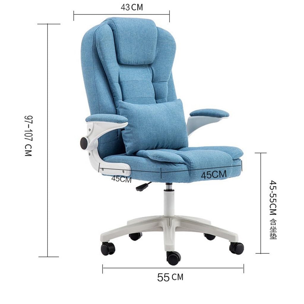 Ergonomic Swivel Office Chair with Adjustable Height & Lumbar Support - Comfortable Desk Chair for Home Office, Conference Room, Study & Gaming - Heavy Duty Rolling Chair for Professionals & Students