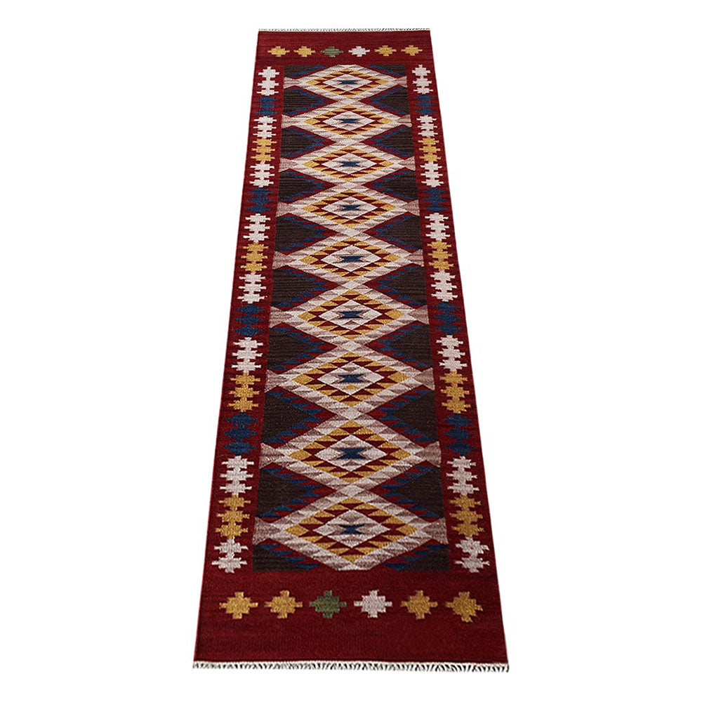 Hand Woven Bohemian Area Rug - Soft & Durable Cotton Weave for Living Room, Bedroom, or Nursery Decor | FormaFusion