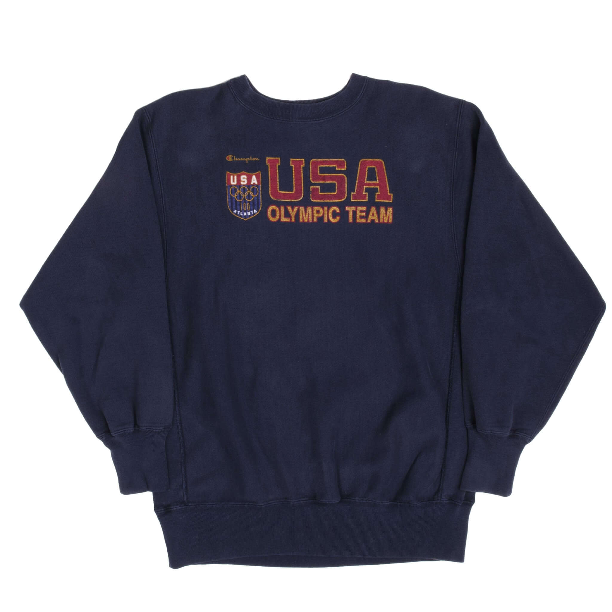 Vintage Champion Reverse Weave USA Olympic Team Sweatshirt 1996 XL - Made in USA - Retro Athletic Wear for Gym, Casual & Street Style