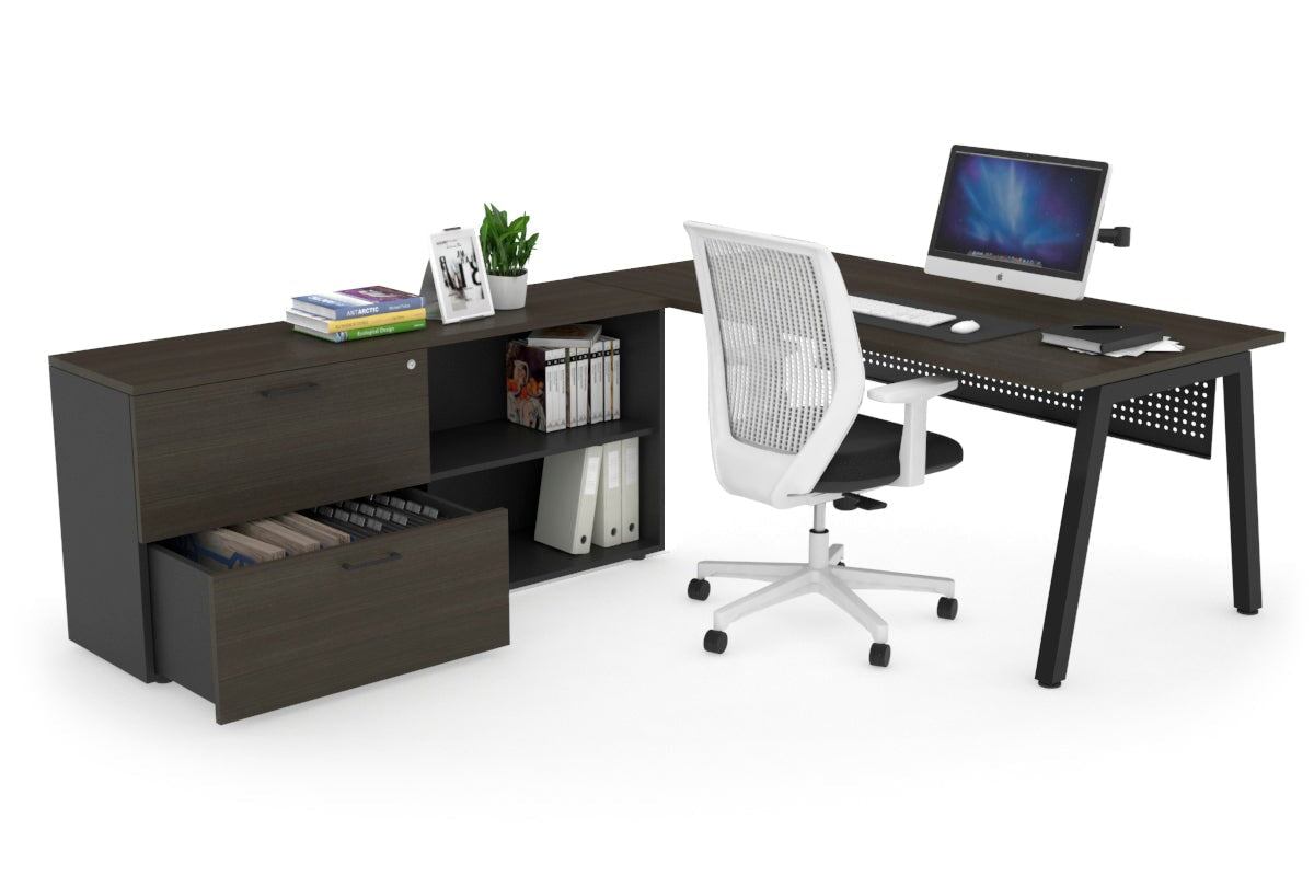 Quadro A Executive Black Frame Office Chair [1600L x 700W] - Premium Ergonomic Seating for Conference Rooms & Executive Offices