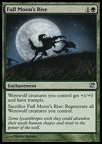 Magic: The Gathering Singles - Full Moon Rise (180) Green Card from Innistrad ISD Set | Collectible MTG Card for Deck Building & Strategy Games