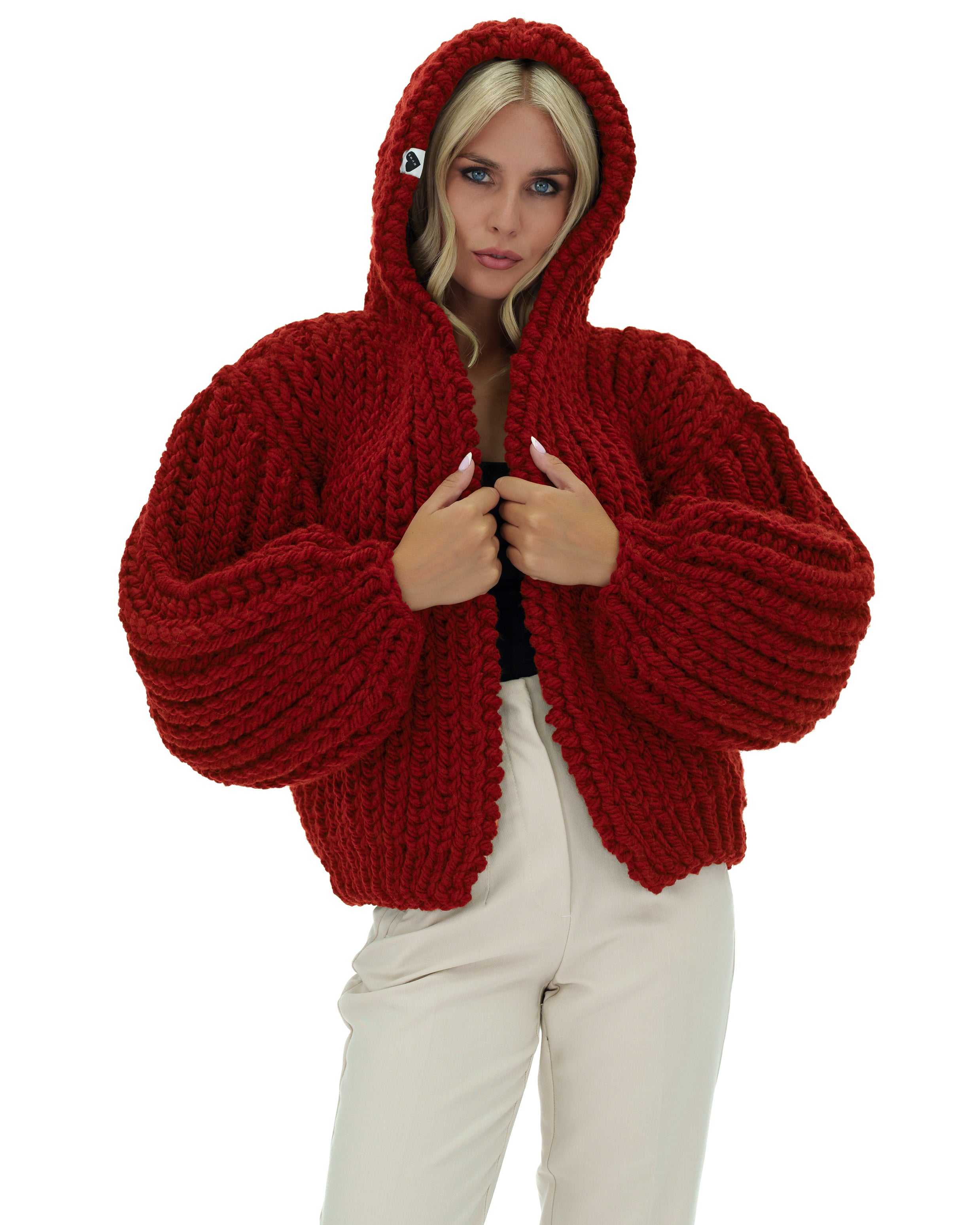 Stylish Hooded Chunky Cardigan for Women - Cozy Oversized Knit Sweater | Perfect for Fall, Winter & Casual Outfits