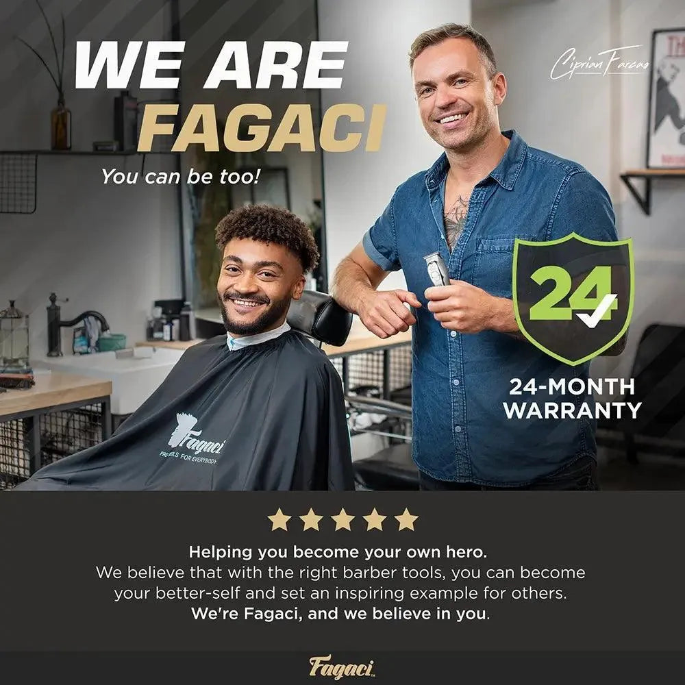 Professional Hair Clipper for Men & Women - Cordless Rechargeable Hair Trimmer with Adjustable Guide Combs - Perfect for Home Haircuts, Beard Trimming & Grooming (Great Gift for Dad, Husband & Barbers)