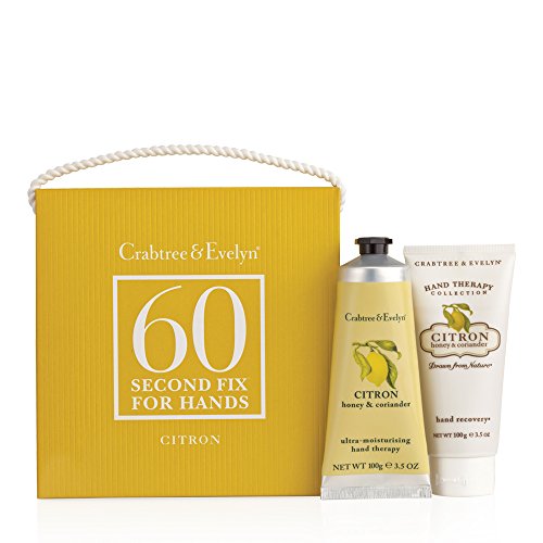 Crabtree & Evelyn 60-Second Hand Repair Kit - Moisturizing & Nourishing Treatment for Dry, Cracked Hands - Perfect for Home, Office & Travel Use